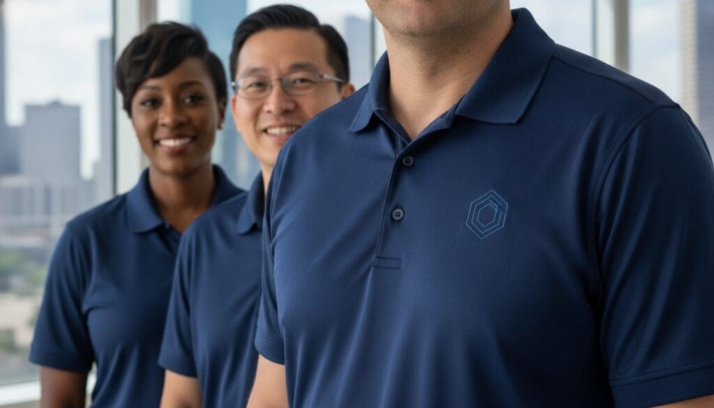 Custom Embroidered Work Shirts in Houston: The Professional’s Guide