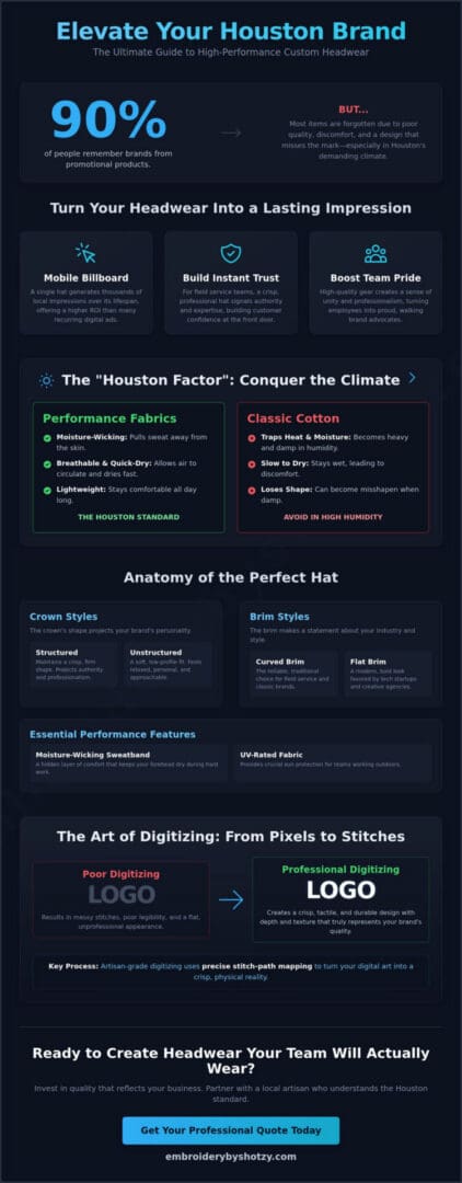 The Definitive Guide to Company Logo Hats in Houston: Branding That Beats the Heat