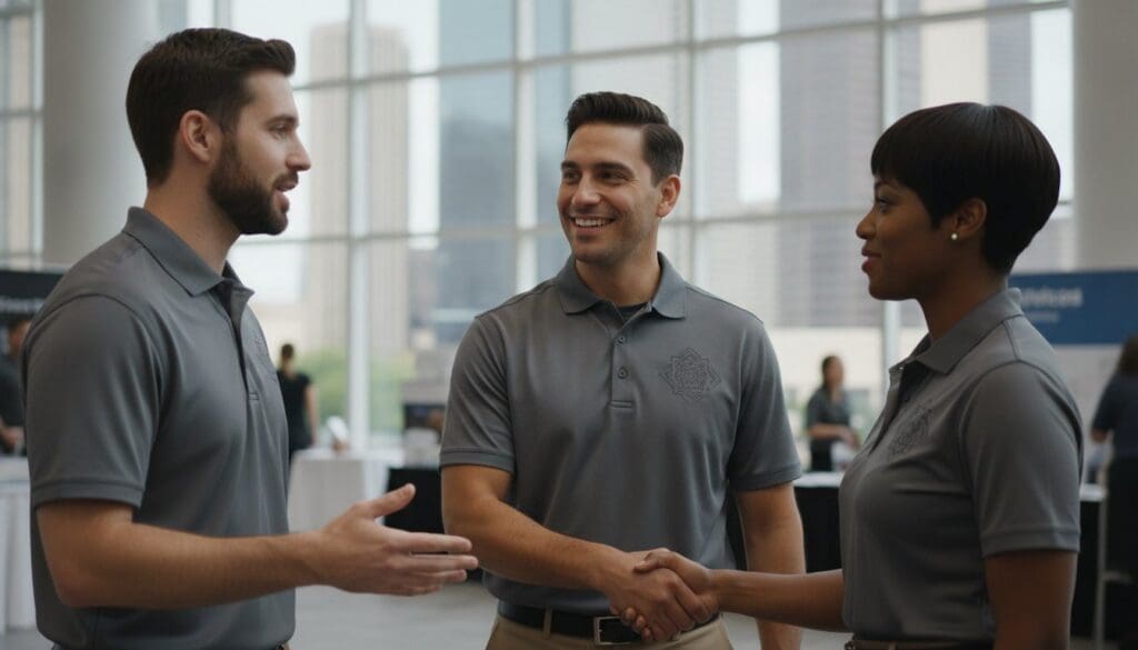 Custom Polos for Trade Shows in Houston: The Professional’s Guide to Branded Apparel