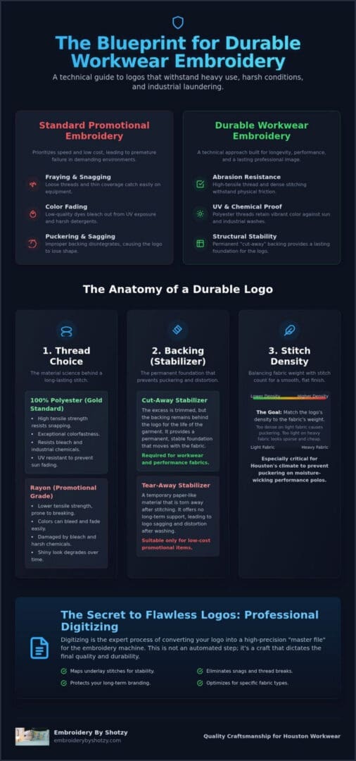 Durable Embroidery Guide for Long-Lasting Uniforms