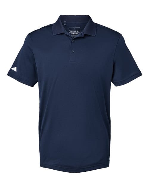 Adidas A430 Men's Performance Piqué Polo - Collegiate Navy front