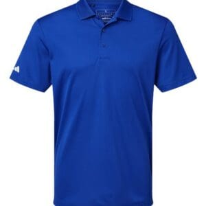 Adidas A430 Men's Performance Piqué Polo - Collegiate Royal front