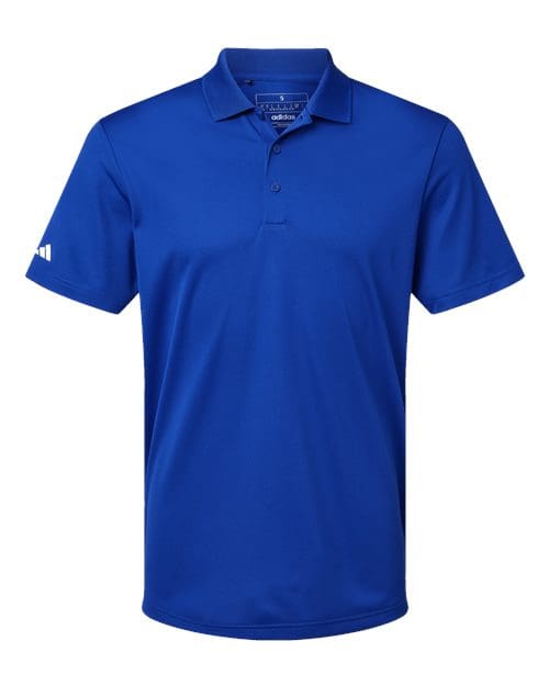 Adidas A430 Men's Performance Piqué Polo - Collegiate Royal front