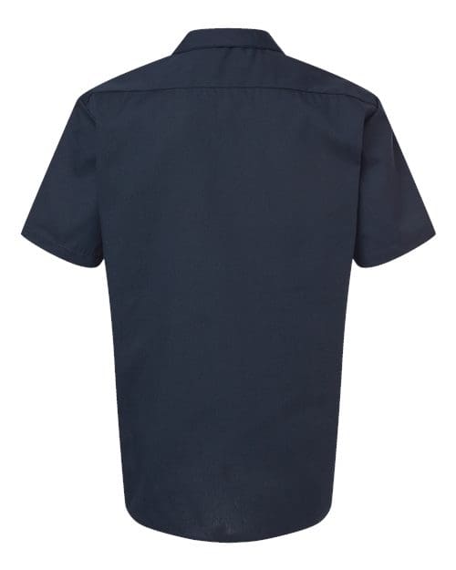 Dickies S535 Men's Industrial Short Sleeve Work Shirt - Dark Navy back
