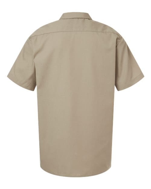 Dickies S535 Men's Industrial Short Sleeve Work Shirt - Desert Sand back