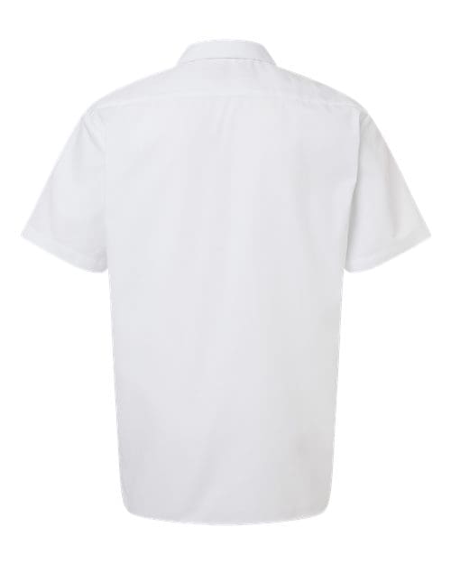 Dickies S535 Men's Industrial Short Sleeve Work Shirt - White back
