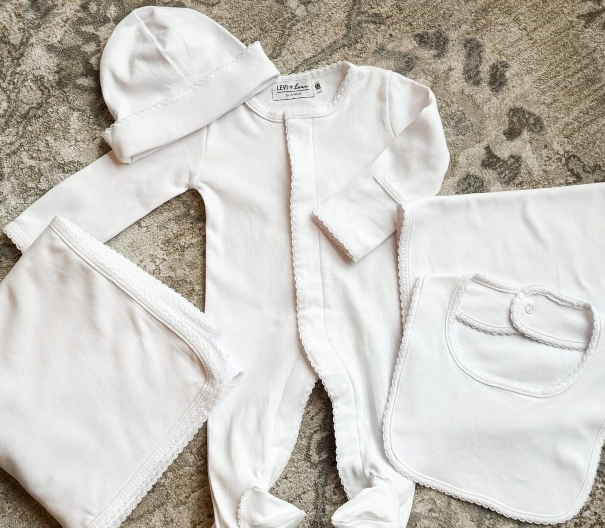 Levi and Lane Picot Trim Cotton Blanket - Image 4