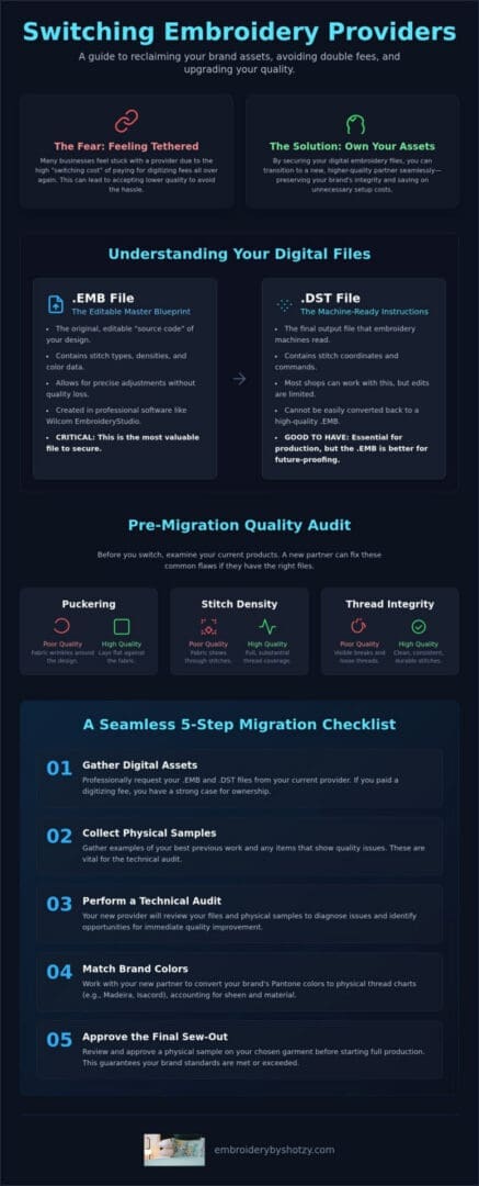 How to Migrate Your Embroidery Order: 2026 Guide