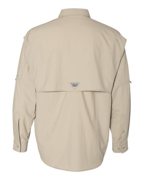 Columbia 212463 Men's PFG Bahama™ II Long Sleeve Shirt - Fossil back