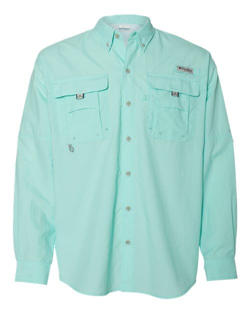 Columbia 212463 Men's PFG Bahama™ II Long Sleeve Shirt - Gulf Stream front