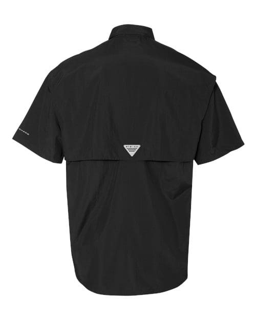 Columbia 212464 Men's PFG Bahama™ II Short Sleeve Shirt - Black back