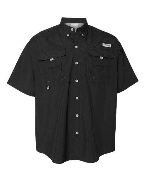 Columbia 212464 Men's PFG Bahama™ II Short Sleeve Shirt - Black front