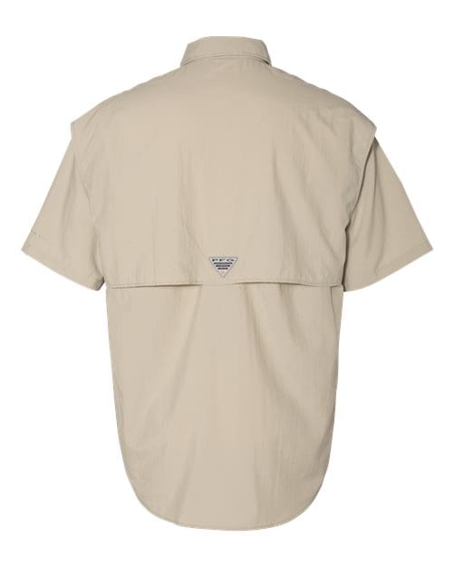 Columbia 212464 Men's PFG Bahama™ II Short Sleeve Shirt - Fossil back