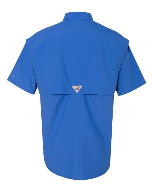 Columbia 212464 Men's PFG Bahama™ II Short Sleeve Shirt - Vivid Blue back