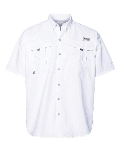 Columbia 212464 Men's PFG Bahama™ II Short Sleeve Shirt - White front