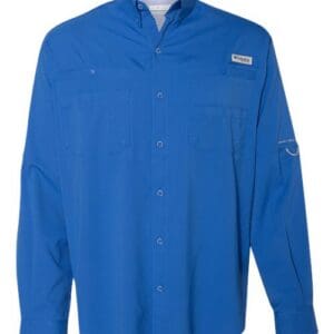 Columbia 212467 Men's PFG Tamiami™ II Long Sleeve Shirt - Vivid Blue front