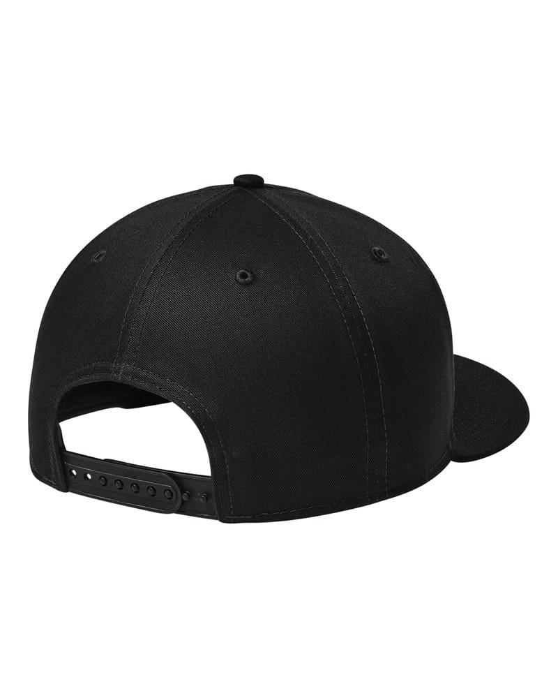 New Era NE400 Flat Bill Snapback Cap - Flag Black back