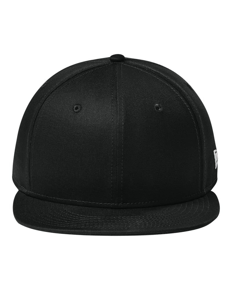 New Era NE400 Flat Bill Snapback Cap - Flag Black front