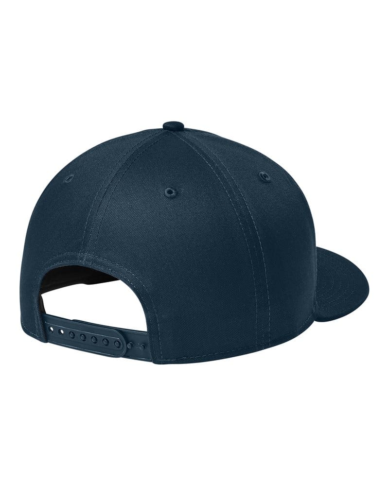New Era NE400 Flat Bill Snapback Cap - Flag Deep Navy back