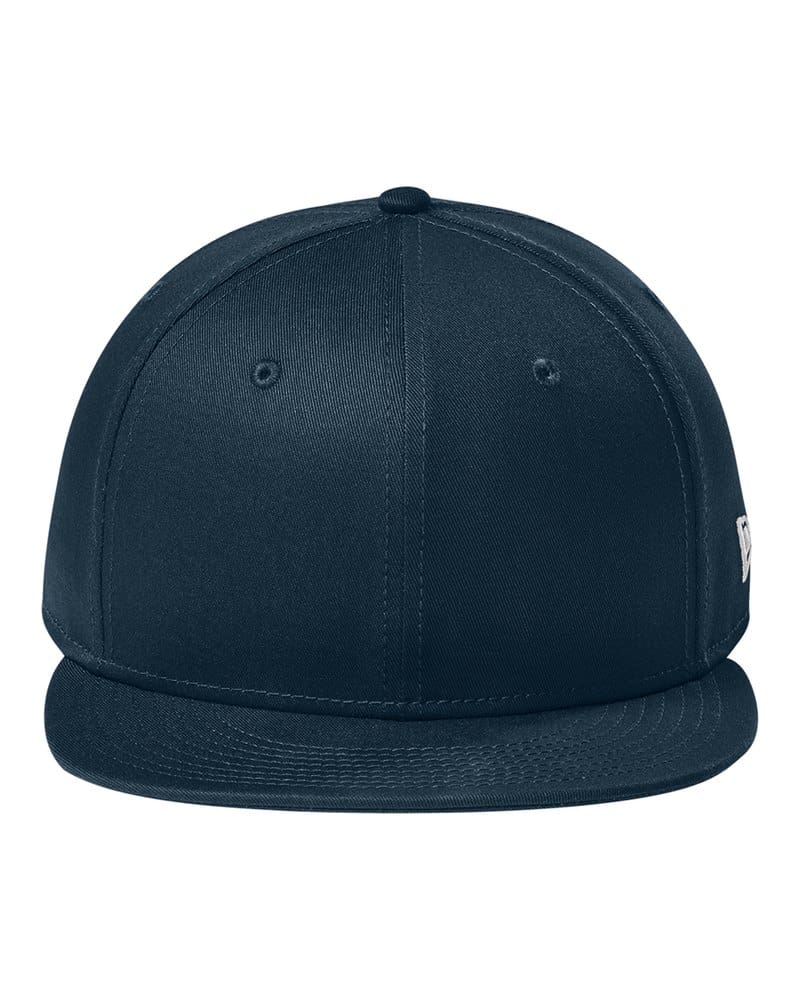 New Era NE400 Flat Bill Snapback Cap - Flag Deep Navy front