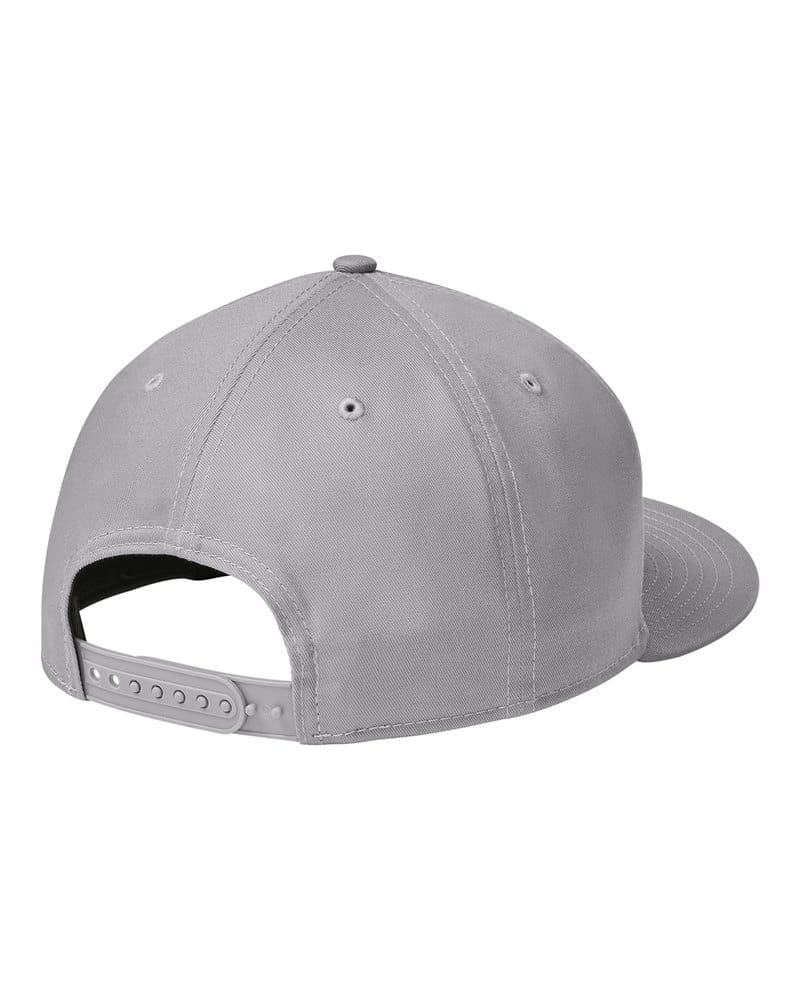 New Era NE400 Flat Bill Snapback Cap - Flag Grey back
