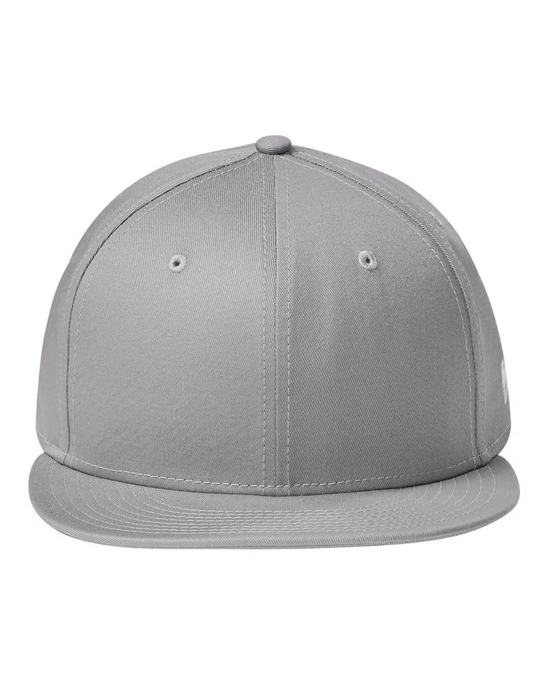 New Era NE400 Flat Bill Snapback Cap - Flag Grey front