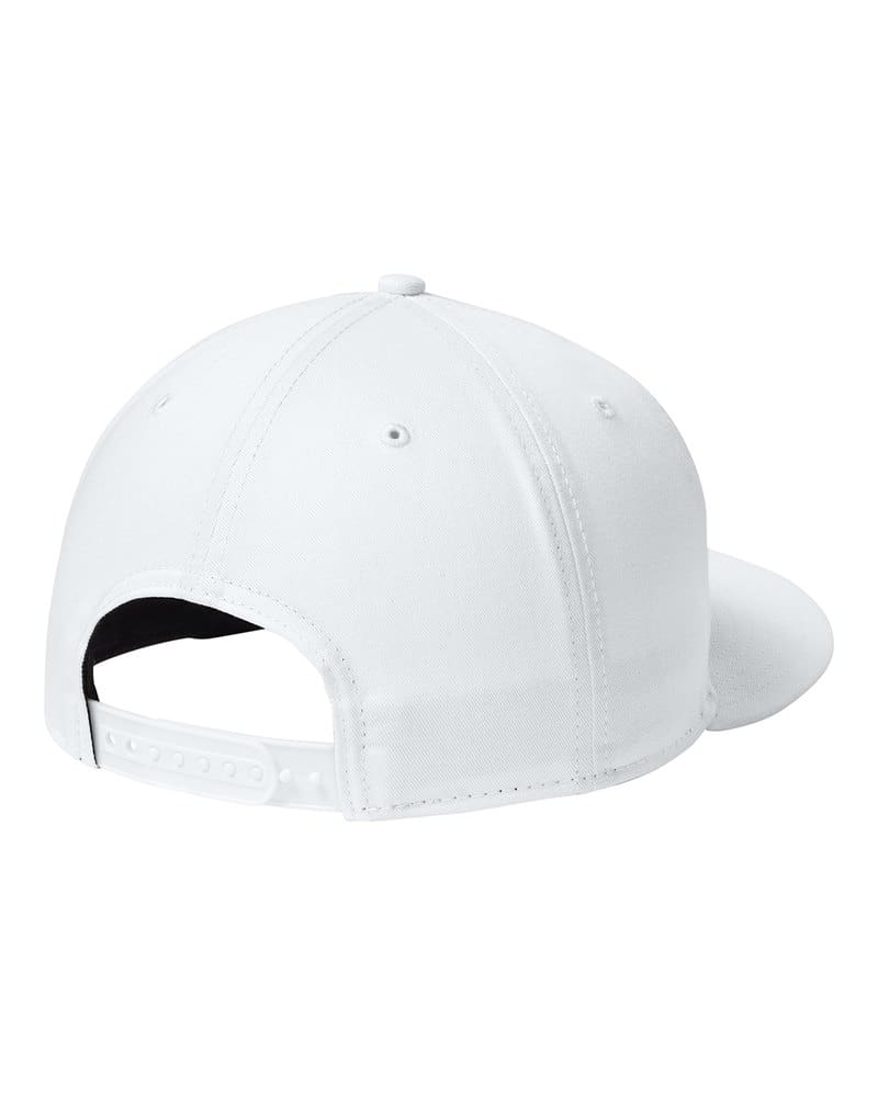 New Era NE400 Flat Bill Snapback Cap - Flag White back