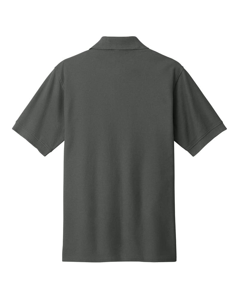 Port & Company KP155 Core Blend Pique Polo - Charcoal back