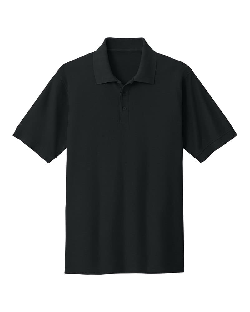 Port & Company KP155 Core Blend Pique Polo - Jet Black front