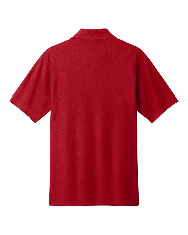 Port & Company KP155 Core Blend Pique Polo - Red back