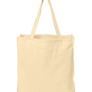 Port Authority B110 Ideal Twill Over-the-Shoulder Grocery Tote - Natural front