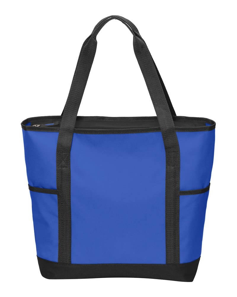 Port Authority BG411 On-The-Go Tote - Royal/Black front