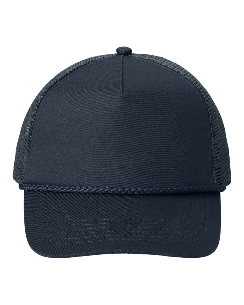 Port Authority C932 5-Panel Snapback Cap - Navy front