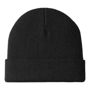 Port Authority C939 Knit Cuff Beanie - Black front