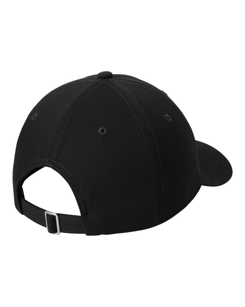 Port Authority CP77 Brushed Twill Low Profile Cap - Black back