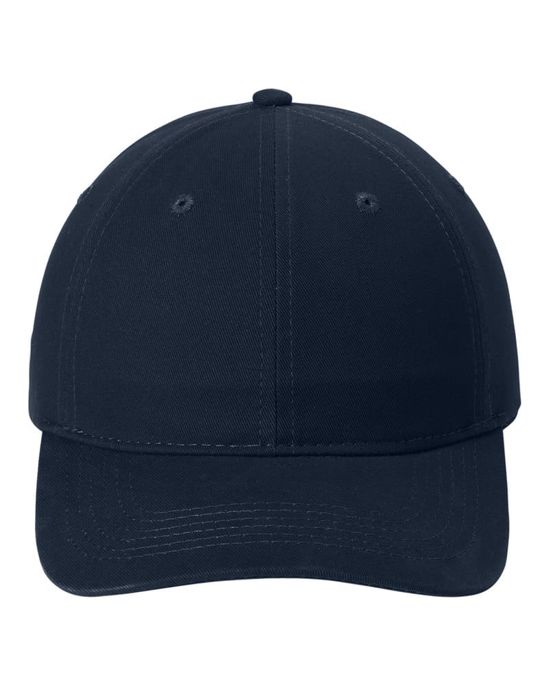Port Authority CP77 Brushed Twill Low Profile Cap - Navy front