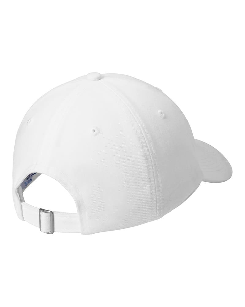 Port Authority CP77 Brushed Twill Low Profile Cap - White back