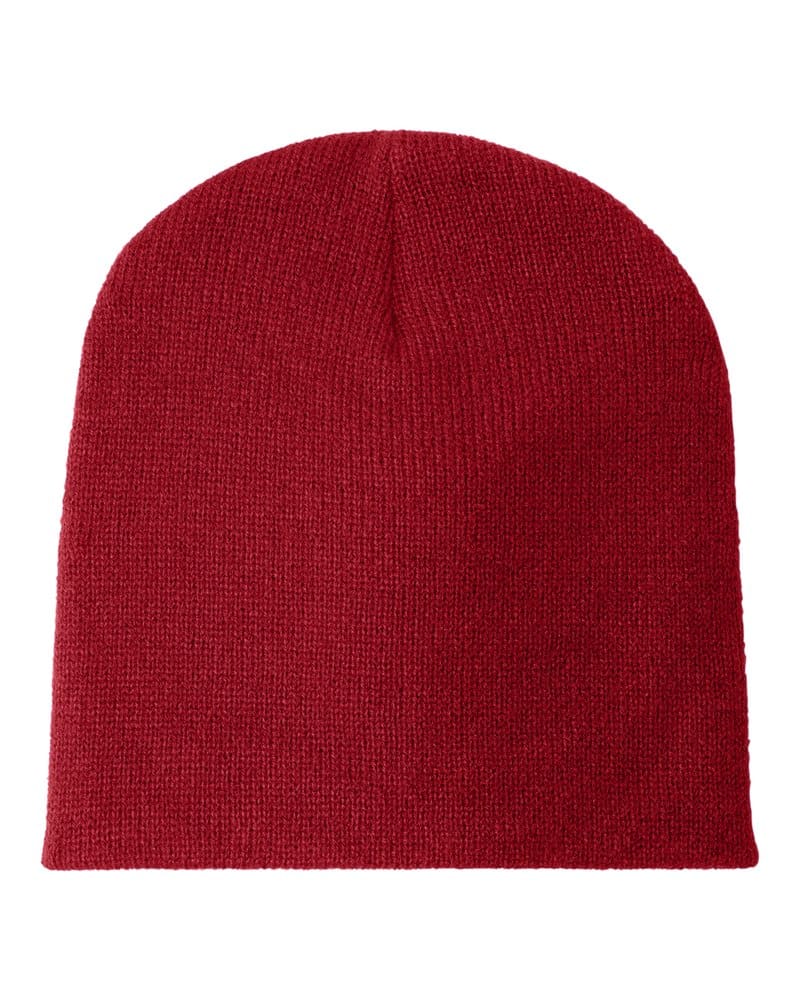 Port Authority CP91 Beanie Cap - Athletic Red front