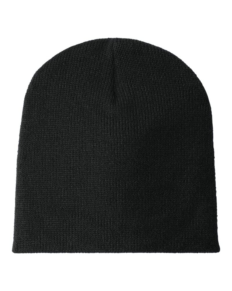 Port Authority CP91 Beanie Cap - Black front