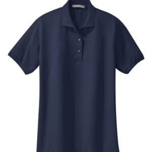 Port Authority L500 Women's Silk Touch™ Polo - Navy front