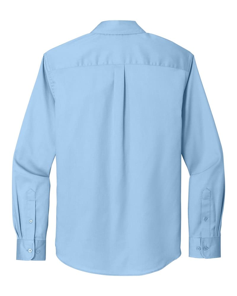 Port Authority W808 Long Sleeve SuperPro React™ Twill Shirt - Cloud Blue back