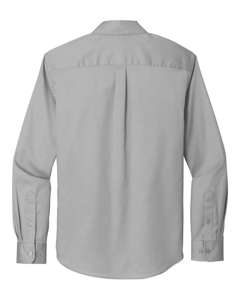 Port Authority W808 Long Sleeve SuperPro React™ Twill Shirt - Gusty Grey back