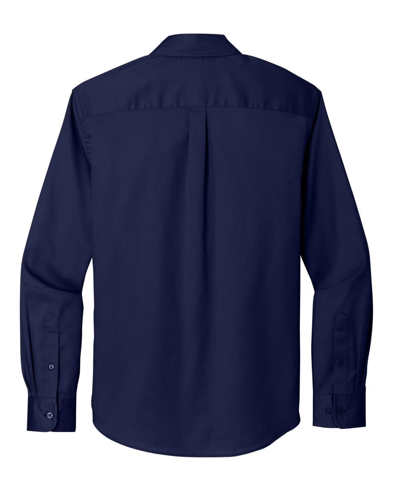 Port Authority W808 Long Sleeve SuperPro React™ Twill Shirt - True Navy back