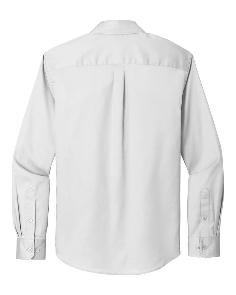 Port Authority W808 Long Sleeve SuperPro React™ Twill Shirt - White back