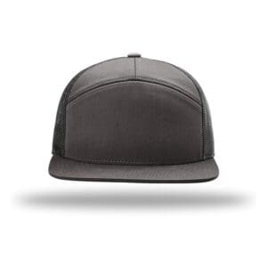 Richardson 168 7-Panel Trucker - Charcoal/Black front