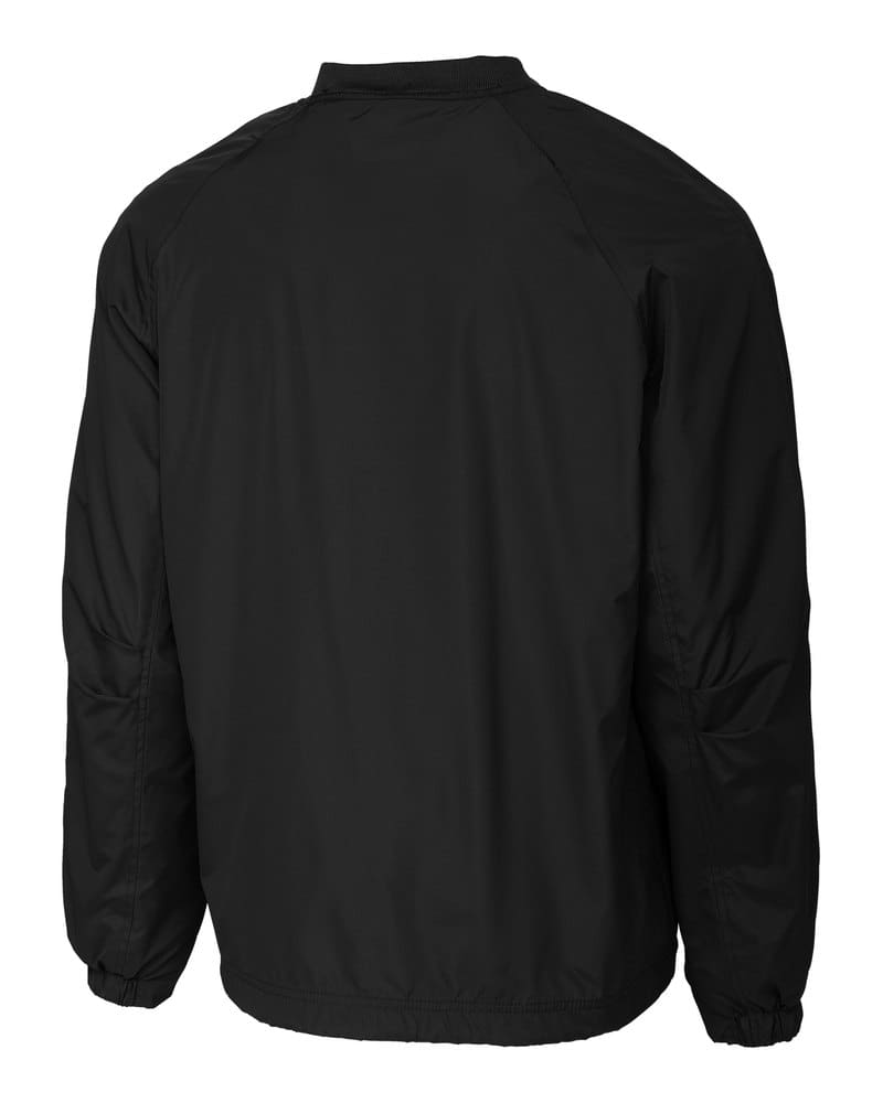 Sport-Tek JST72 V-Neck Raglan Wind Shirt - Black back