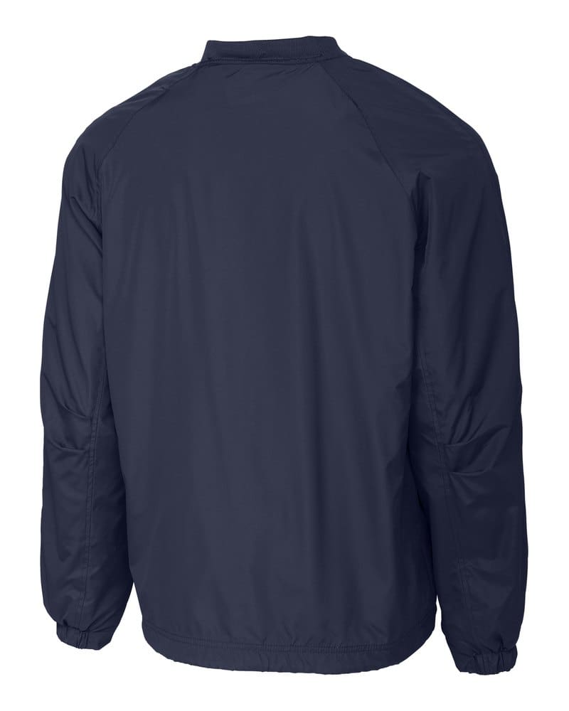 Sport-Tek JST72 V-Neck Raglan Wind Shirt - True Navy back