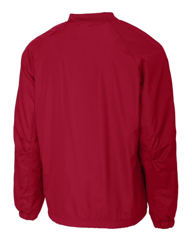 Sport-Tek JST72 V-Neck Raglan Wind Shirt - True Red back