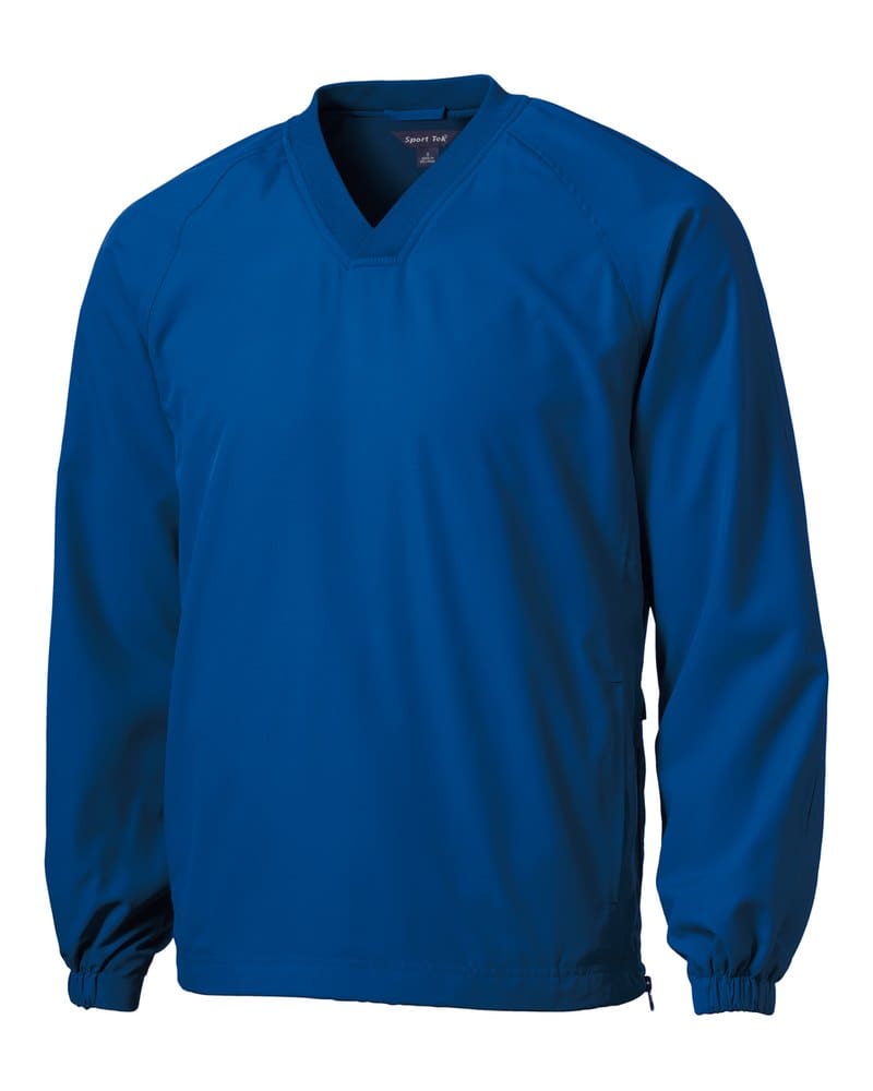 Sport-Tek JST72 V-Neck Raglan Wind Shirt - True Royal front