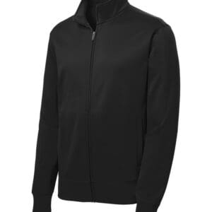 Sport-Tek ST241 Sport-Wick® Fleece Full-Zip Jacket - Black front
